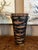Vintage English Planter Jardiniere Urn Fish Decoupage Black Tole Lodge Décor. Direct from southern England, a striking...