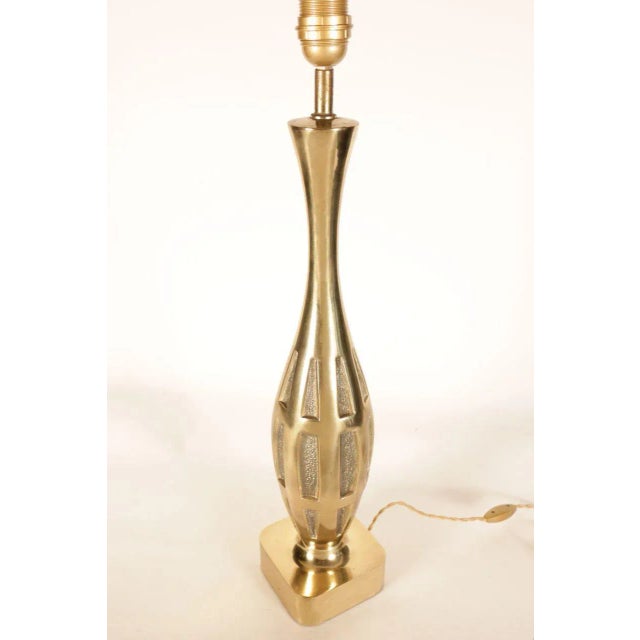 Polished Brass Table Lamps, 1950s, Set of 2 For Sale - Image 6 of 8