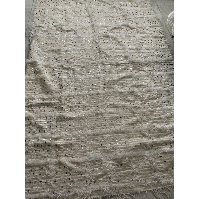 Calypso Home Large Moroccan Wedding Blanket/ Bedspread For Sale - Image 9 of 13