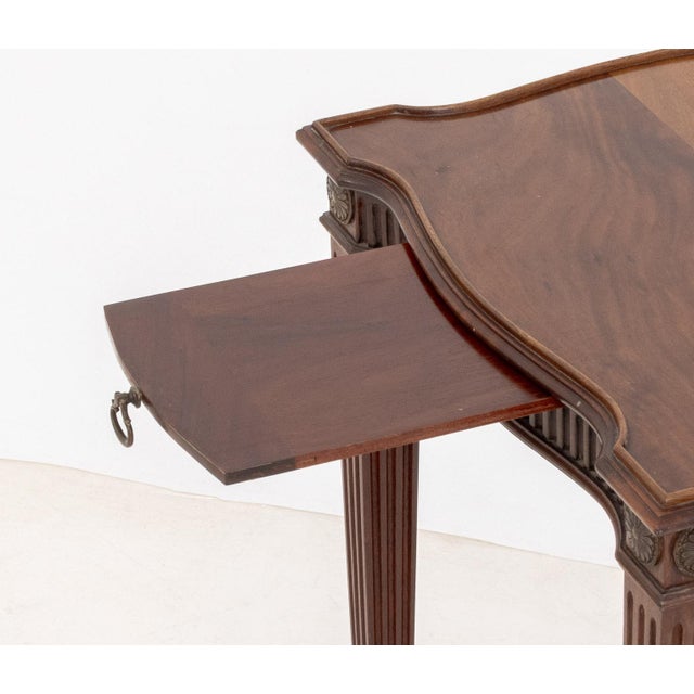 Wood Louis XVI Style Mahogany Side Tables, 2 For Sale - Image 7 of 9