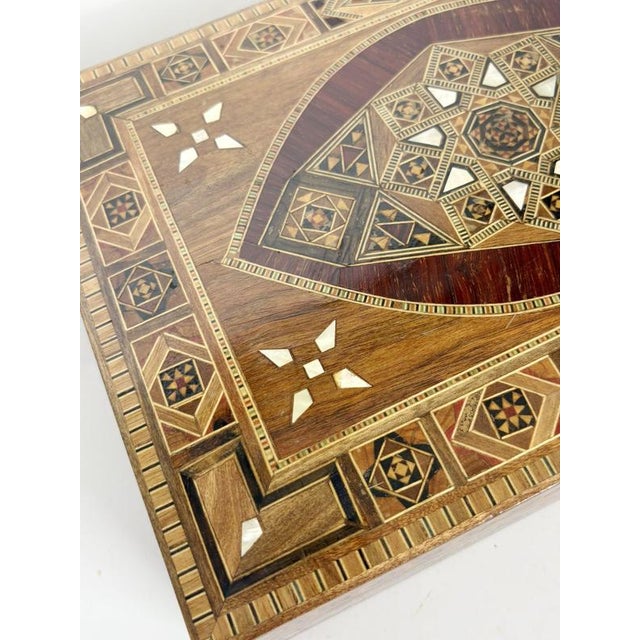 Large Wood Marquetry Box, France, 1970s For Sale - Image 11 of 15