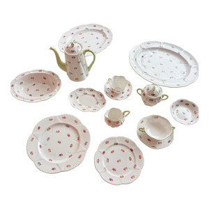 1960s Shelley Fine Bone China Service for Twelve- 92 Pieces
