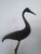 Late 20th Century Vintage Korean Black and Gold Heron Sculpture on Oval Base, 13” For Sale - Image 5 of 11