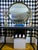 Black Oversized Black & Gold Lacquer Hand-Painted Chinoiserie Round Mirror 36 Inch Diameter For Sale - Image 8 of 13