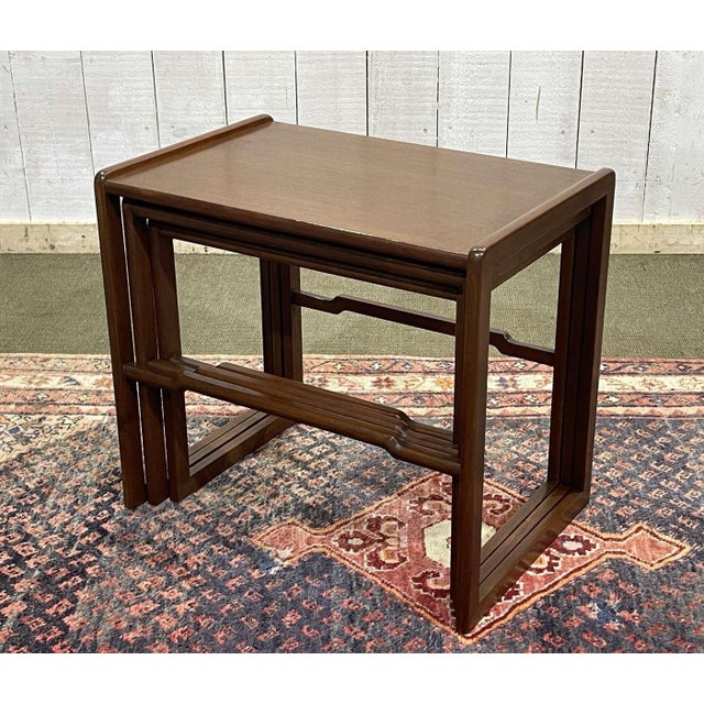 English Teak Nesting Tables, 1970s, Set of 3 For Sale - Image 12 of 16