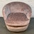 Textile Vintage Modern Barrel Swivel Accent Chair in Blush Textured Velvet For Sale - Image 7 of 12