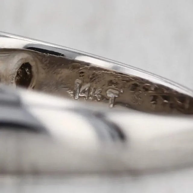 0.75ctw Diamond Ring 14k White Gold Size 8 Wedding Anniversary Band For Sale - Image 4 of 8