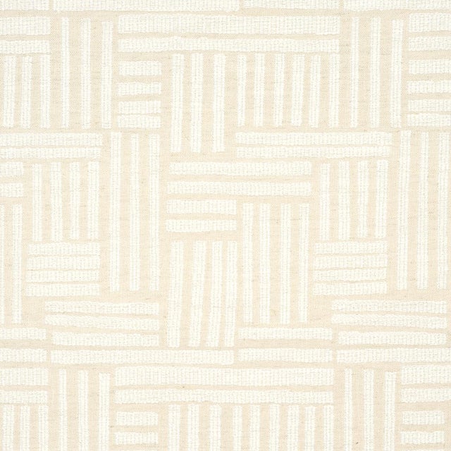 SAMPLE - Schumacher Elbert Fabric In Birch For Sale