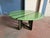 Wood Round Black and Mint Green Gallery Dining Table from Giorgetti, 1980s For Sale - Image 7 of 7