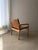 Wood Danish Safari Armchair in Beech Wood and Leather, 1970s For Sale - Image 7 of 12