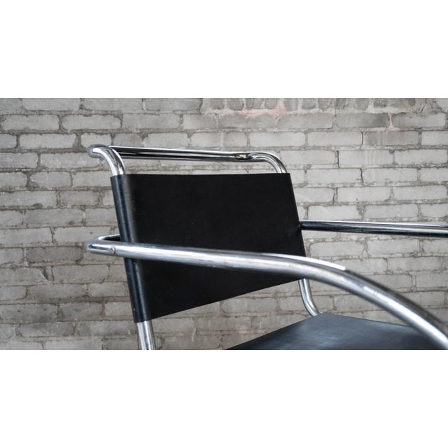 1970s Vintage Mid Century Chairs Mies Van Der Rohe 'Mr20' Attr. Chairs - A Pair For Sale - Image 5 of 18