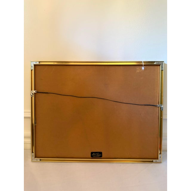 Framed Watermelon Still Life - Original Watercolor or Pastel Painting, Vintage Kitchen Wall Art For Sale In Nashville - Image 6 of 7