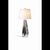 Contemporary Chrome Faceted Table Lamps with Neutral Shades from Justfurnituress SRL, Set of 2 For Sale - Image 3 of 17