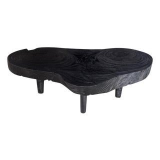 Andrianna Shamaris Amorphous Single Slab Mid Century Modern Coffee Table For Sale