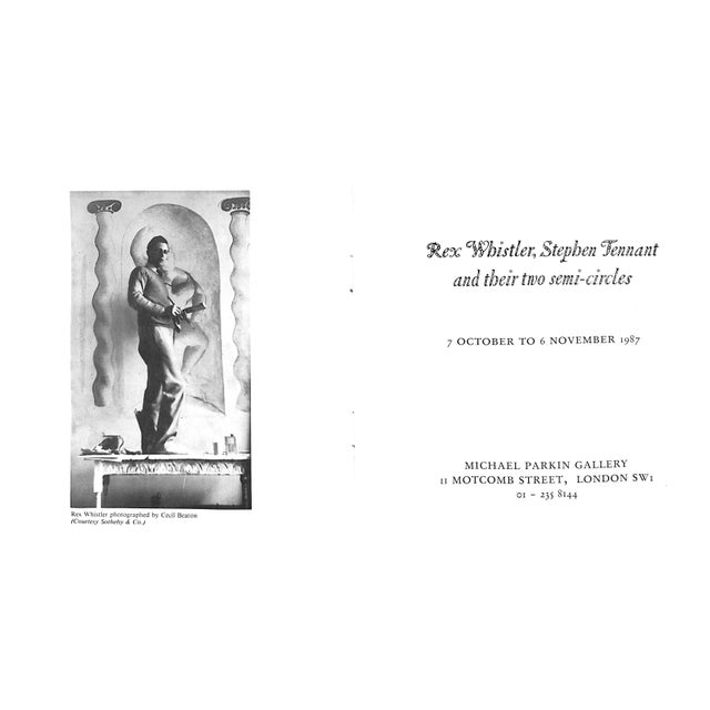 Rex Whistler, Stephen Tennant and Their Two Semi-Circles Catalogue For Sale - Image 9 of 9