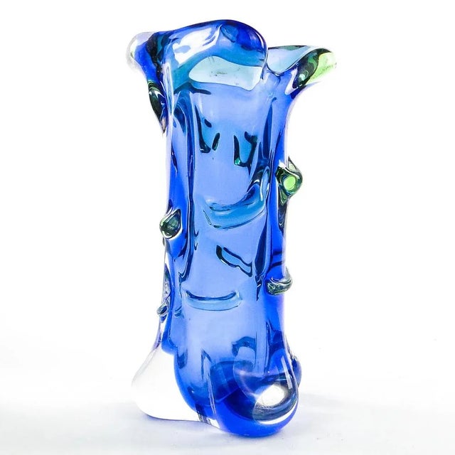Vase by J. Hospodka for Chribska Glassworks, Czechoslovakia, 1960s For Sale - Image 10 of 11
