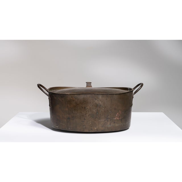 19th Century France Chocolate Metal Serving Piece For Sale - Image 12 of 15