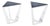 Mid 20th Century Pair of Triangular Modernist Side Tables For Sale