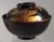 Beautiful Japanese black lacquer soup or rice bowl and lid. Handpainted gold decoration of flowers, turtles and cranes....