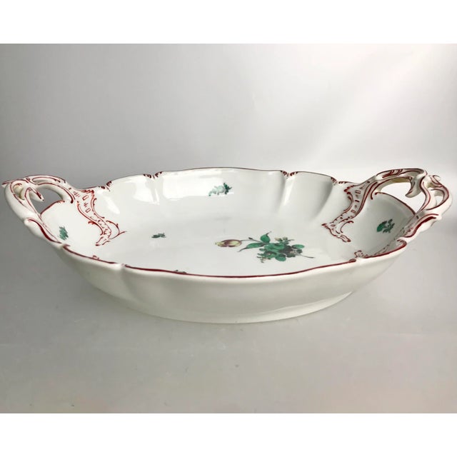 Early 20th Century Hand-Painted Porcelain Rococo Revival Nymphenburg Dessert Set- 19 Pieces For Sale - Image 10 of 13