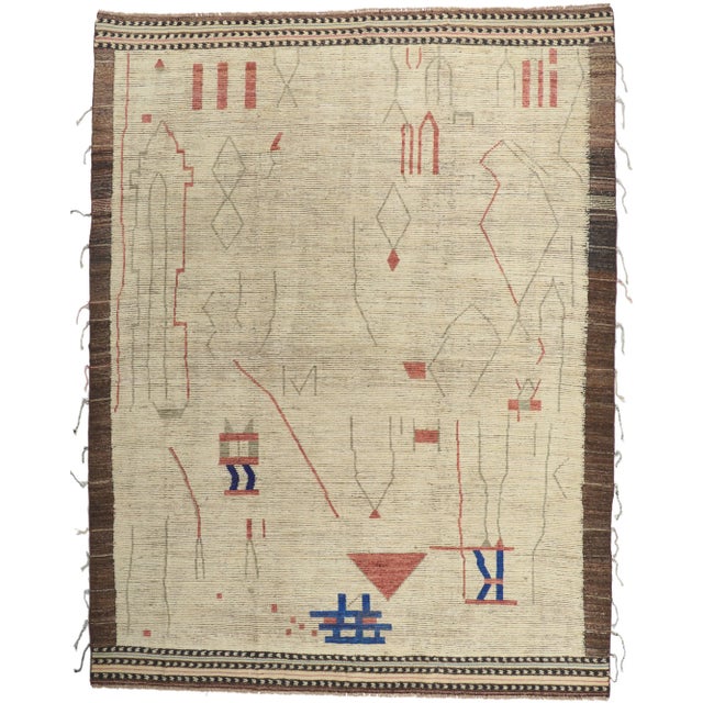 Moroccan Area Rug With Short Pile - 10'04 X 13'06 For Sale - Image 10 of 10