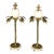 Pair Anthony Redmile Attributed Brass and Ostrich Egg Candle Sticks For Sale