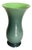 Vintage Salviati Murano Glass Vase, Green-Gray, Luminescent, Italian Murano, 20th Century, Rare Collectible For Sale