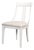 Deco Klismos Dining Chairs in White with Cream Seats, Sets of 2 For Sale