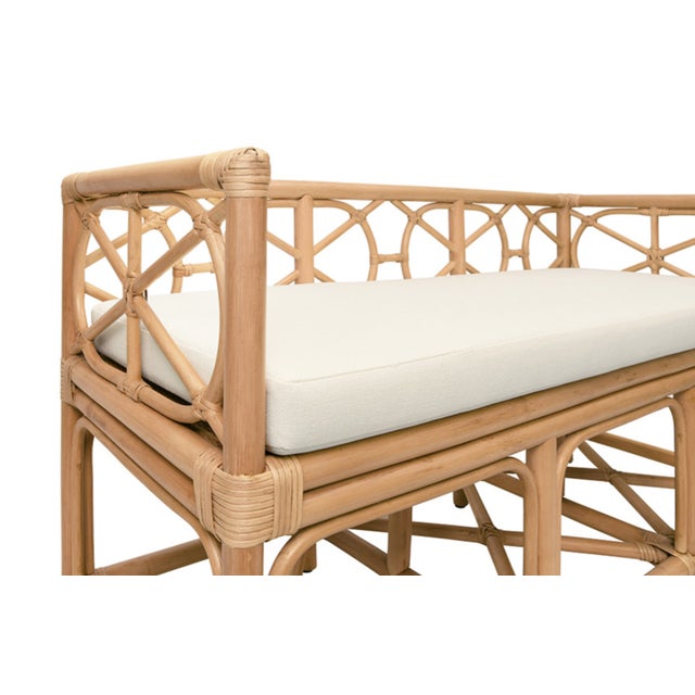 New special order item. Not vintage. Get ready to add some charm to your space with our Ferguson Natural Rattan Bench!...