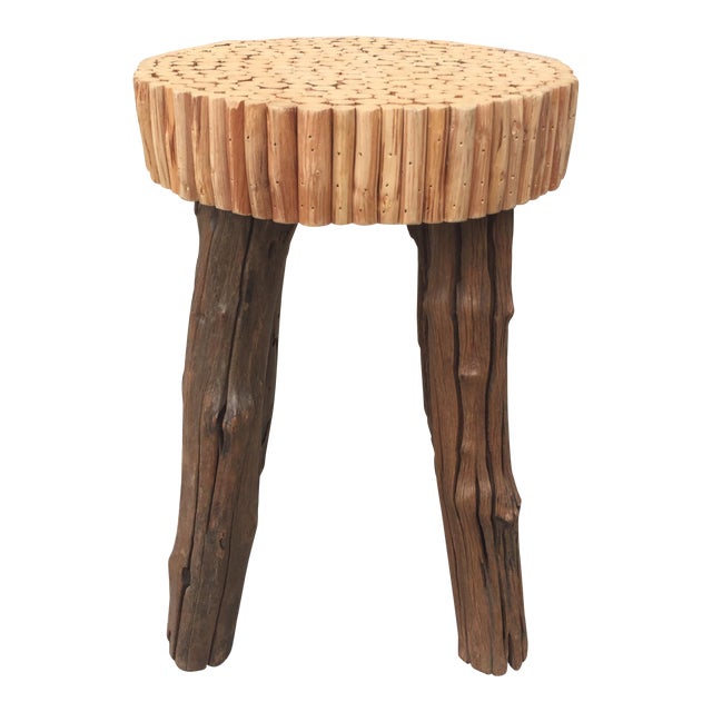 Modern Wooden Bubble Stool Chairish