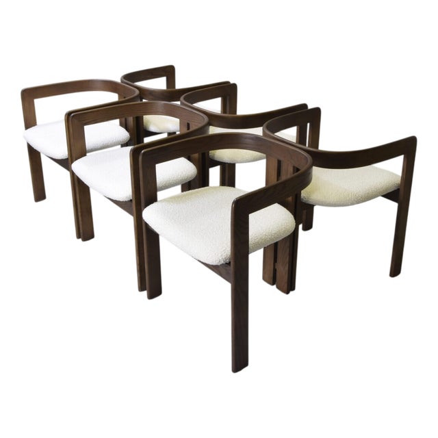 Chairs in the style of Afra and Tobia Scarpa, 1980s, Set of 6 For Sale