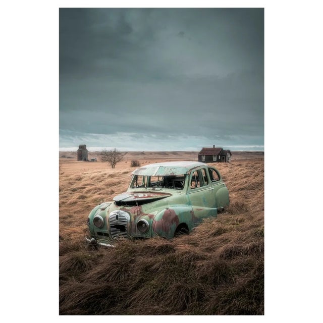 Chinaface, Old Abandoned Car, Photographic Paper For Sale