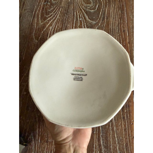 1990s Villeroy Boch Castellina Covered Casserole Dish Citta Campagna Floral Fruit Tureen For Sale - Image 9 of 9