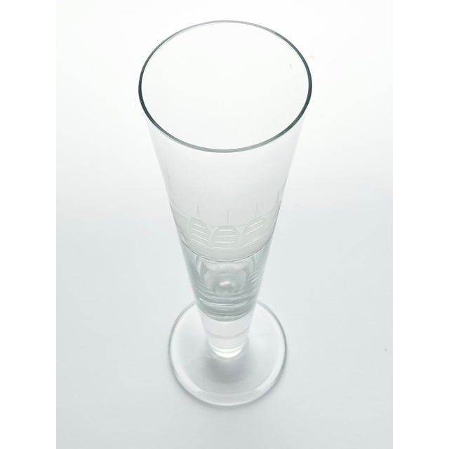 1990s Toscany “Clipper Ship” Set of 3 Pilsner Beer Glasses For Sale - Image 4 of 8