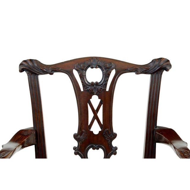 19th Century Chippendale Dining Chairs, 1860s, Set of 10 For Sale - Image 11 of 12