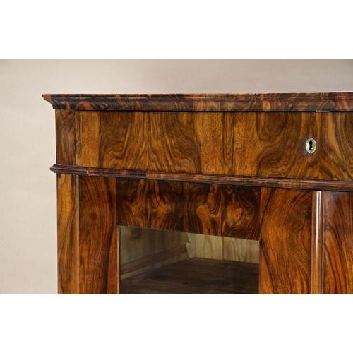 19th Century Biedermeier Walnut Cabinet, Austria, 1835 For Sale - Image 15 of 18