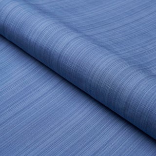 Schumacher X Mark D. Sikes Gracie Solid Strie Fabric In Cobalt For Sale