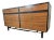 Vintage Walnut Dresser With Brass Hardware, 1970s For Sale