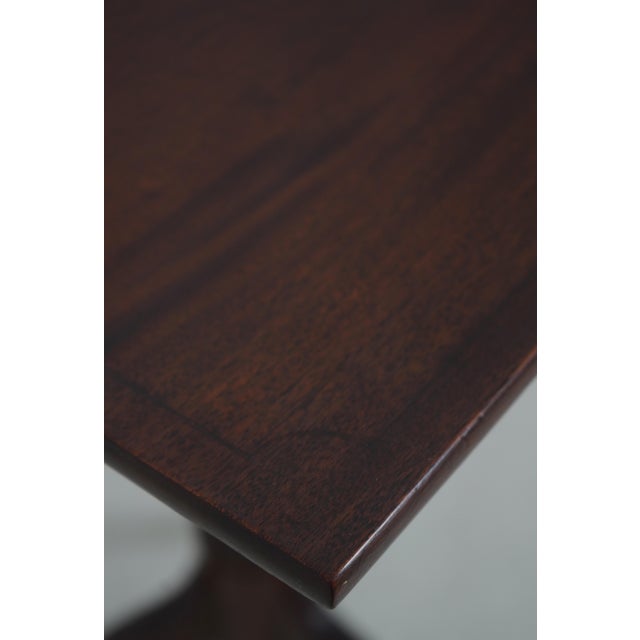 Wood Nathan Margolis Mahogany Tilt Top Pedestal Table For Sale - Image 7 of 17