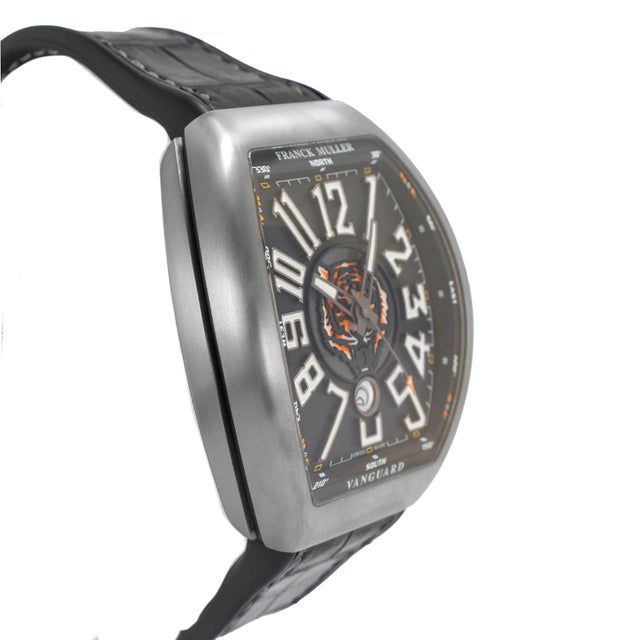 Franck Muller Franck Muller Vanguard Harimao 45mm V45 Sc Dt Tt Br Nr Tiger Titanium Watch For Sale - Image 4 of 10