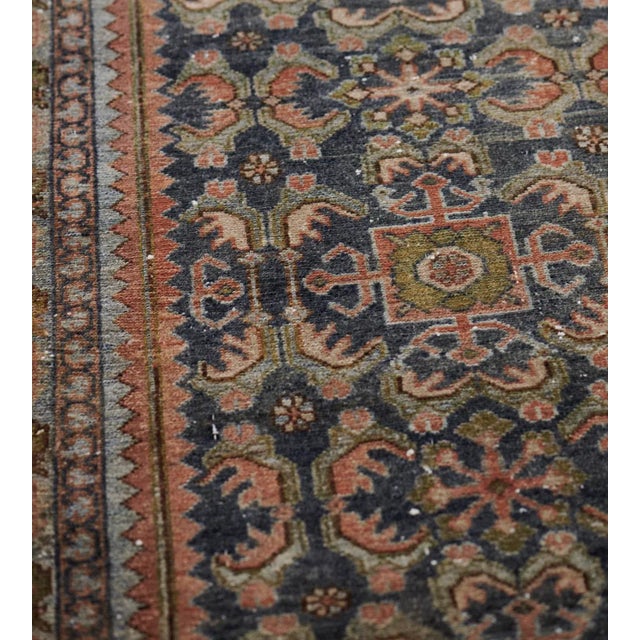Textile Wool Handwoven Persian Malayer Rug From the Late 19th Century For Sale - Image 7 of 9