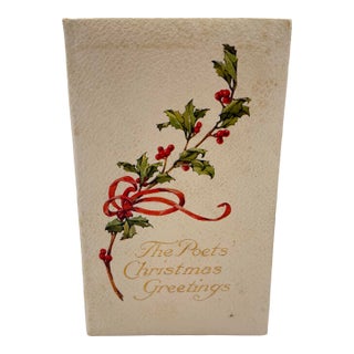 Antique “The Poets’ Christmas Greetings” Gift Book – Cupples & Leon (C. 1910–1925) For Sale