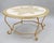 Mid 20th Century Italian Florentine Hollywood Regency Gold Wood & Iron Rope Round Coffee Table For Sale - Image 10 of 10