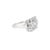 Antique 14k White Gold 1.57ctw Old Euro Cut Diamond Three Stone Engagement Ring, Size 7 For Sale - Image 4 of 9