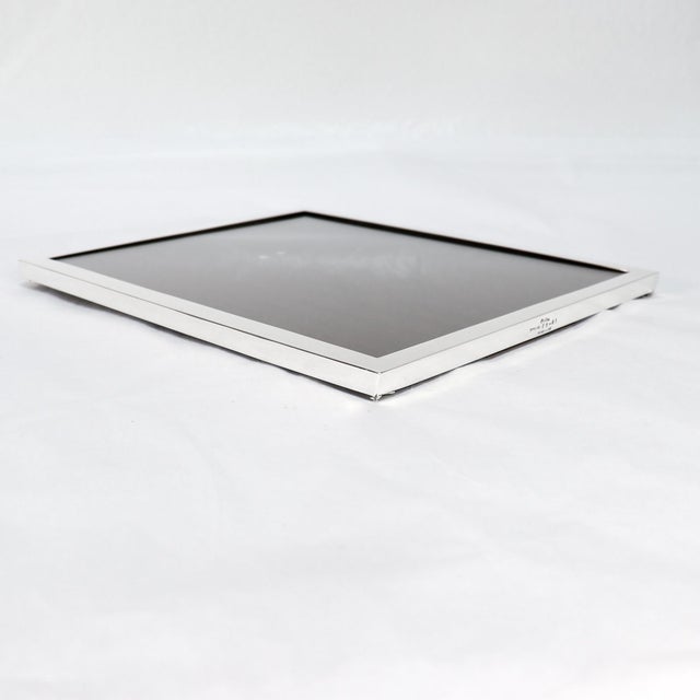 Vintage Signed Cartier Sterling Silver Mid-Century Picture or Photo Frame For Sale - Image 12 of 17