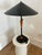 Wood Vintage Postmodern Metal and Wood Table Lamp For Sale - Image 7 of 9
