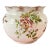 Antique Victorian Rose Transferware Jardinière Cachepot Planter Bowl - Pink Roses, Gold Gilt, Cottage Garden Decor For Sale