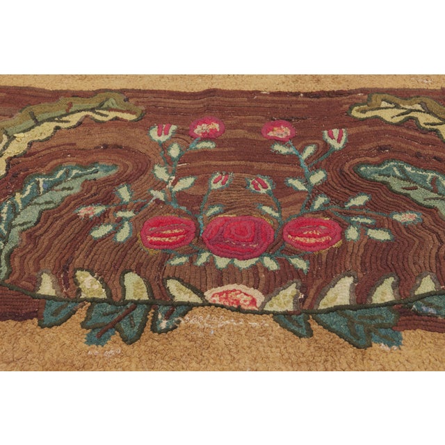 Early 20th Century Antique American Hooked Rug, 02'07 X 04'10 For Sale - Image 5 of 10