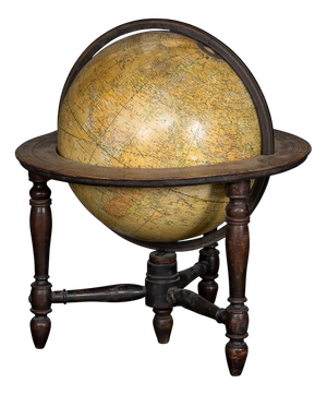 Antique Smith's Terrestrial Globe by George Philips & Son LTD, 1890s
