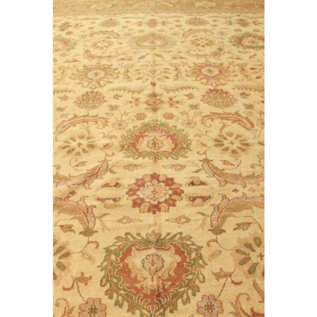Traditional Rug & Kilim's Oversized Sultanabad Style Rug in Gold With Floral Patterns For Sale - Image 3 of 7